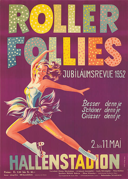 Roller Follies, Jubiläumsrevue 1952, Hallenstadion