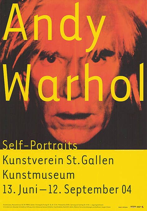 Andy Warhol, Self-Portraits, Kunstverein St. Gallen, Kunstmuseum