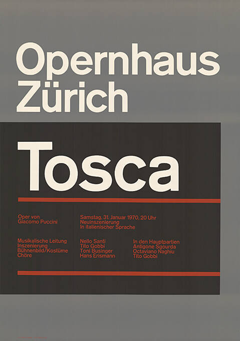 Tosca, Opernhaus Zürich