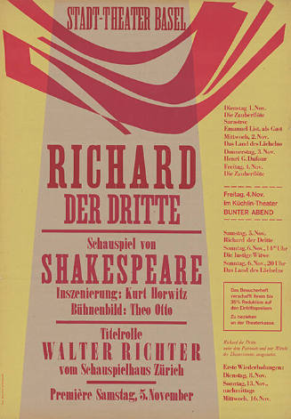 Richard der Dritte, Shakespeare, Stadt-Theater Basel