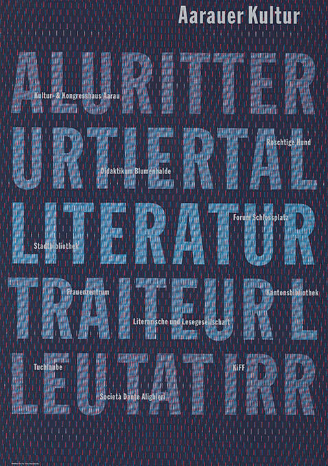 Aarauer Kultur, Literatur