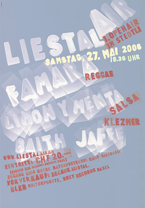 Liestal Air, 1. Openair im Stedtli