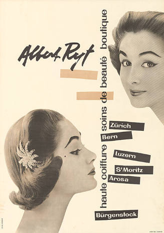 Albert Ryf, Haute coiffure, Soins de beauté, boutique