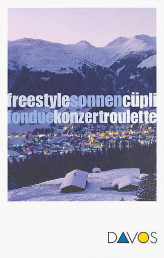 Freestyle, Sonnen, Cüpli, Fondue, Konzert, Roulette, Davos