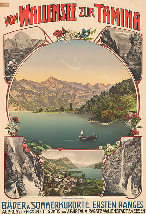 Vom Wallensee zur Tamina, Bäder & Sommerkurorte ersten Ranges