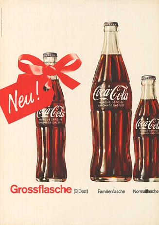 Coca-Cola, Neu! Grossflasche (3 Dezi), Familienflasche, Normalflasche