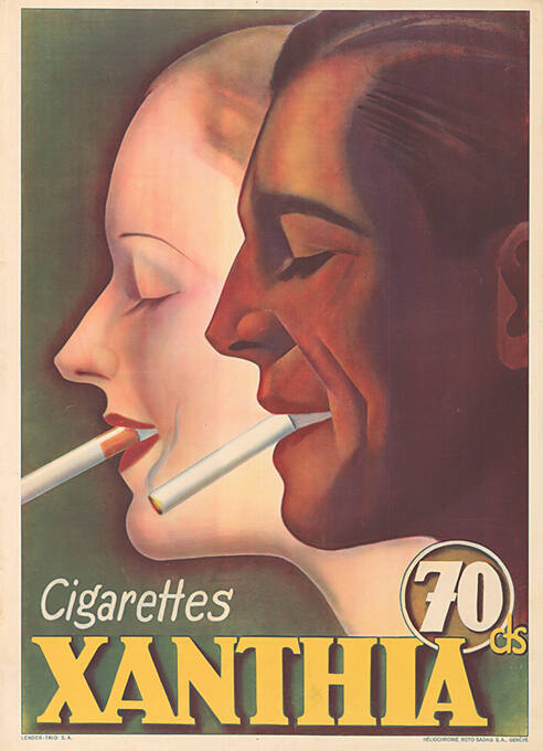 Cigarettes Xanthia, 70 cts