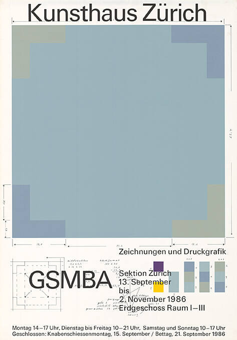 GSMBA, Zeichnungen und Druckgrafik, Kunsthaus Zürich