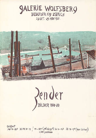 Zender, Bilder 1930–80, Galerie Wolfsberg, Zürich