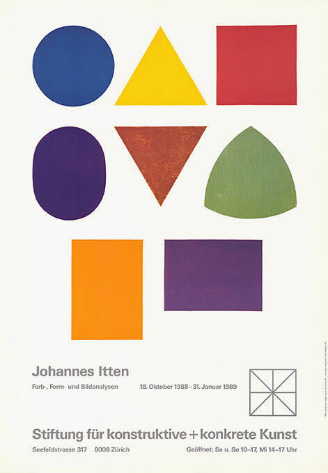 Johannes Itten, Farb-, Form- und Bildanalysen, Stiftung für konstruktive und konkrete Kunst, Zürich