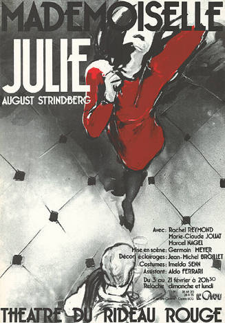 Mademoiselle Julie, Théâtre di Rideau Rouge, Le Caveau, Genève