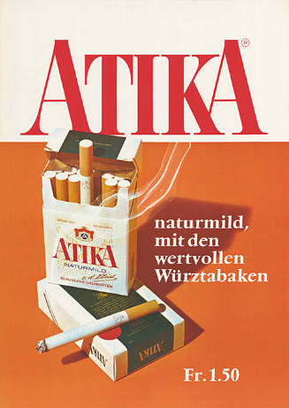 Atika, naturmild, mit den wertvollen Würztabaken