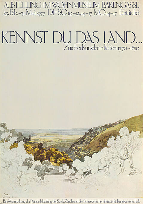 Kennst du das Land… Zürcher Künstler in Italien 1770–1870, Wohnmuseum Bärengasse