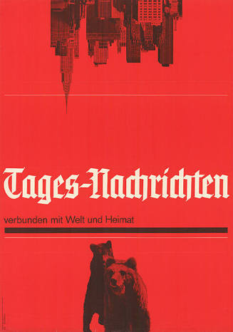 Tages-Nachrichten, verbunden mit Welt und Heimat