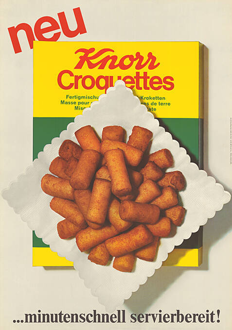 Knorr Croquettes, …minutenschnell servierbereit!