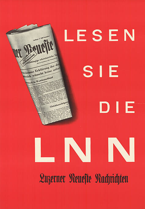 Lesen Sie die LNN, Luzerner Neueste Nachrichten