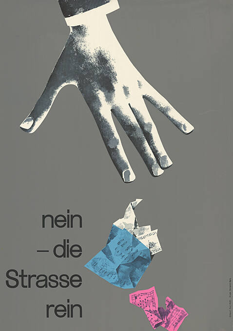 Nein, – die Strasse rein