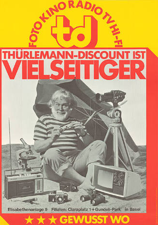 Foto, Kino, Radio, TV, HI-FI, Thürlemann-Discount ist vielseitiger, gewusst wo