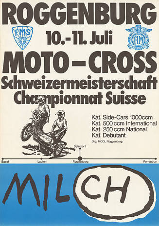 Roggenburg, 10.-11. Juli, Motocross, Schweizer Meisterschaft, Milch