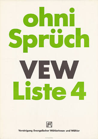 Ohni Sprüch, VEW, Liste 4