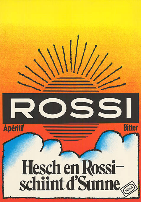 Rossi, Aperitif Bitter, Hesch en Rossi – schiint d’Sunne