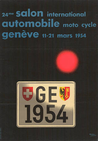 GE 1954, 24me Salon Automobile, Genève