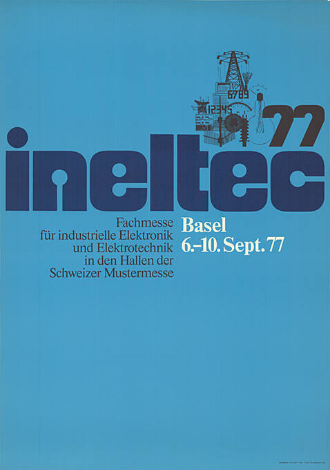 Ineltec 77, Fachmesse für industrielle Elektronik und Elektrotechnik, Schweizer Mustermesse, Basel