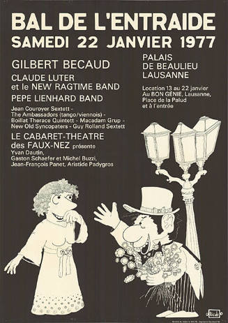 Bal de l'entraide, Samedi 22. Janvier 1977, Palais de Beaulieu Lausanne