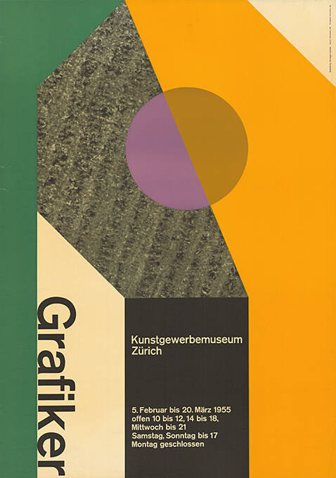 Grafiker, Kunstgewerbemuseum Zürich