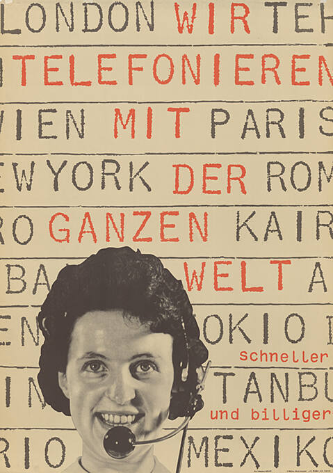 Wir telefonieren mit der ganzen Welt, schneller und billiger