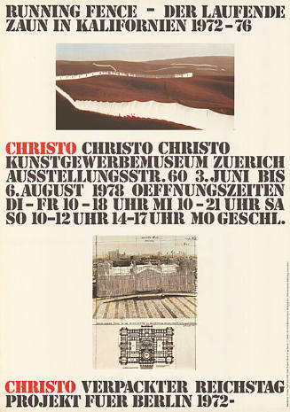 Christo, Kunstgewerbemuseum Zuerich