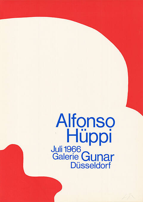 Alfonso Hüppi, Galerie Gunar, Düsseldorf