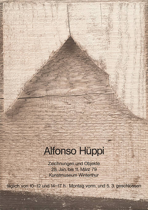 Alfonso Hüppi, Zeichnungen und Objekte, Kunstmuseum Winterthur