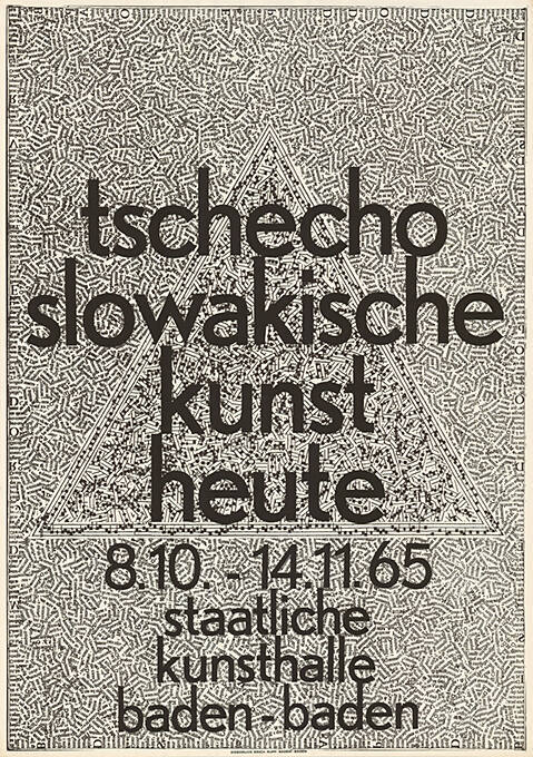 Tschechoslowakische Kunst heute, Staatliche Kunsthalle Baden-Baden