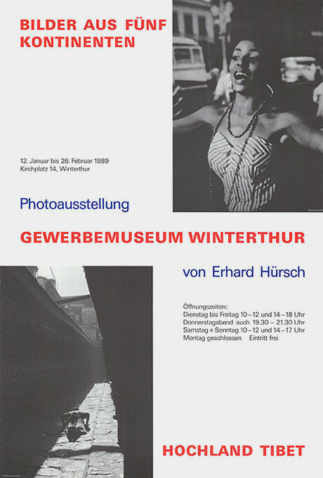 Bilder aus fünf Kontinenten, Hochland Tibet, Photoausstellung von Erhard Hürsch, Gewerbemuseum Winterthur