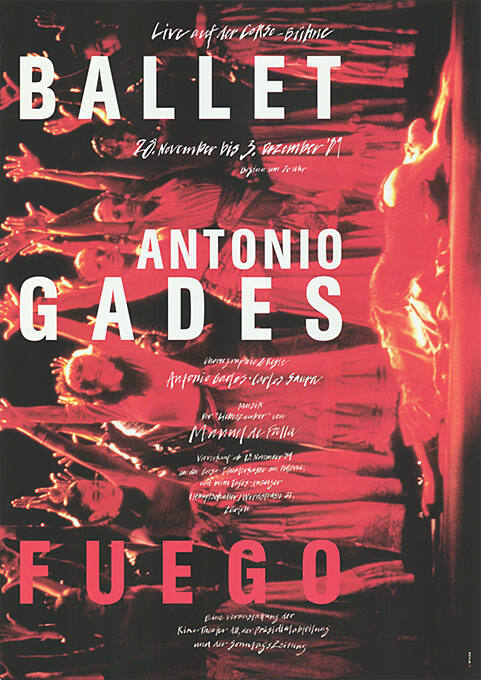 Fuego, Ballet, Antonio Gades, Corso Bühne