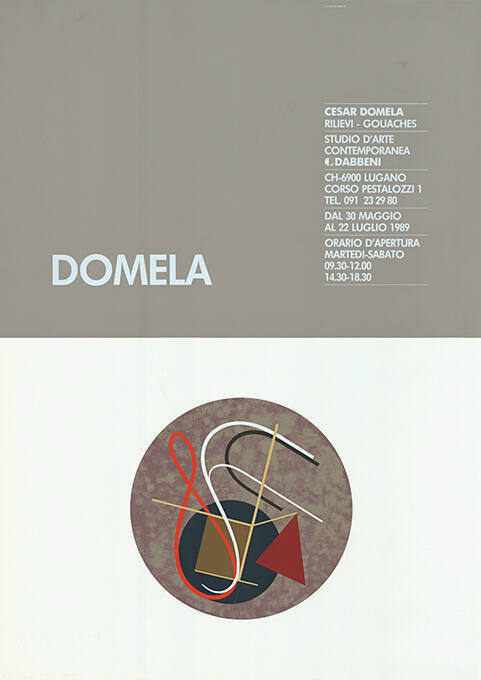 Cesar Domela, Rilievi – Gouaches, Studio d’Arte Contempoanea Dabbeni Lugano