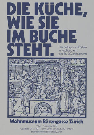 Die Küche, wie sie im Buche steht. Wohnmuseum Bärengasse Zürich