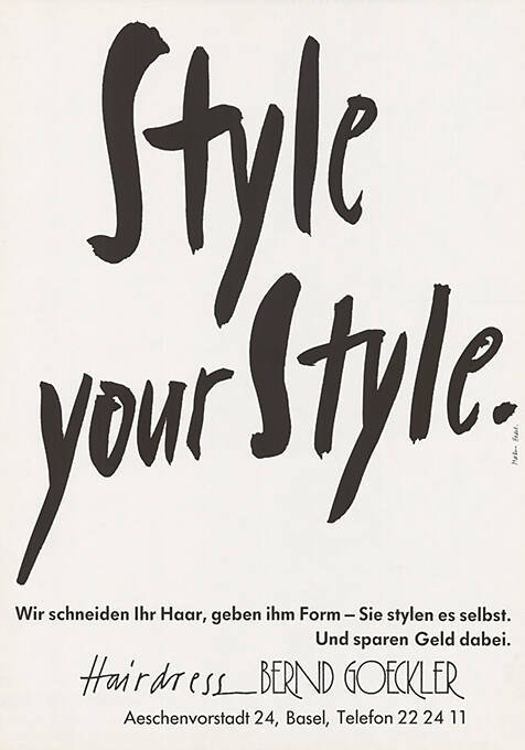 Style your Style. Bernd Goeckler