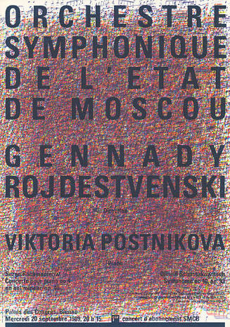 Orchestre Symphonique de l’État de Moscou, Gennady Rojdestvenski, Palais des Congrès, Bienne