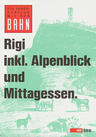 Ein Tagesausflug mit der Bahn, Rigi inkl. Alpenblick und Mittagessen. SBB