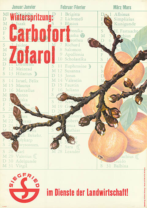 Winterspritzung: Carbofort Zofarol, Siegfried im Dienste der Landwirtschaft