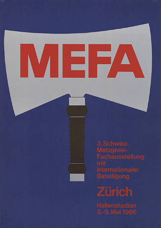 MEFA, 3.Schweiz. Metzgerei-Fachausstellung mit internationaler Beteiligung, Hallenstadion Zürich