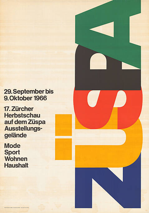 Züspa, 17. Zürich Herbstschau