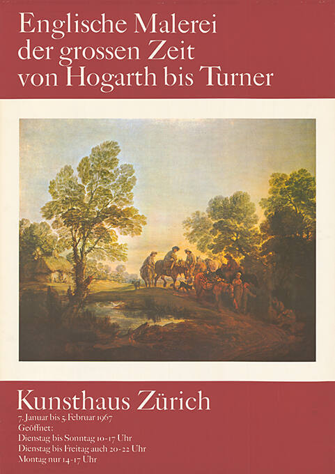 Englische Malerei der grossen Zeit von Hogarth bis Turner, Kunsthaus Zürich