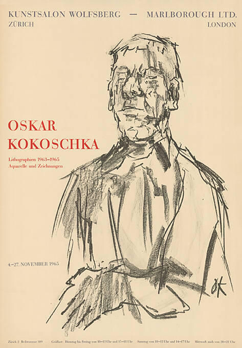 Oskar Kokoschka, Kunstsalon Wolfsberg, Zürich