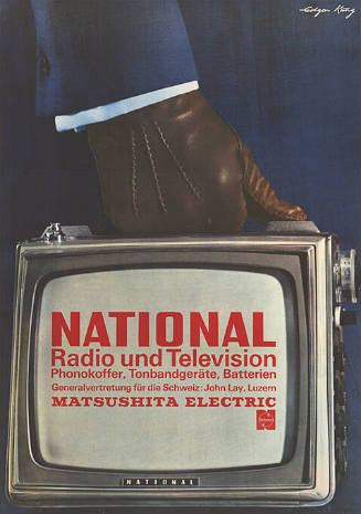 National, Radio und Television, Phonokoffer, Tonbandgeräte, Batterien, Matsushita Electric