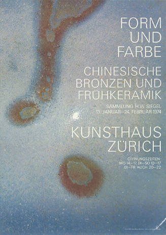 Form und Farbe, Chinesische Bronzen und Frühkeramik, Kunsthaus Zürich