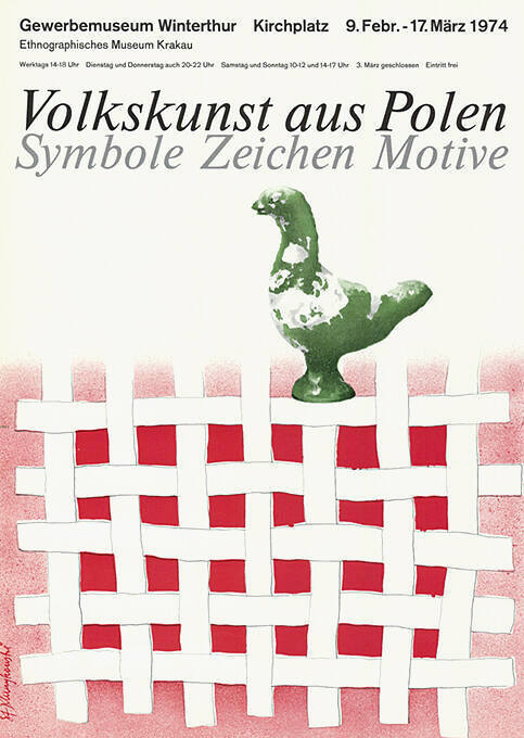 Volkskunst aus Polen, Symbole, Zeichen, Motive, Gewerbemuseum Winterthur