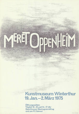 Meret Oppenheim, Kunstmuseum Winterthur